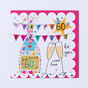 Woohoo 60th Birthday card