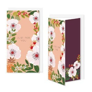 Gift Wallet Christmas - Botanical Floral