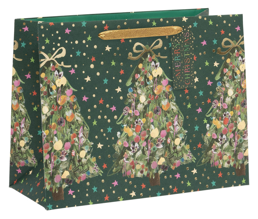 GIFT BAG MEDIUM LANDSCAPE EXQUISITE EVERGREEN
