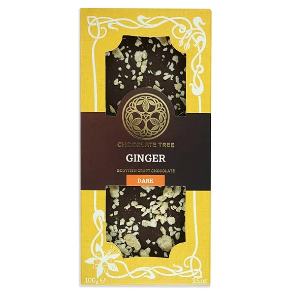 Ginger organic 100g craft chocolate bar by Chocolate Tree