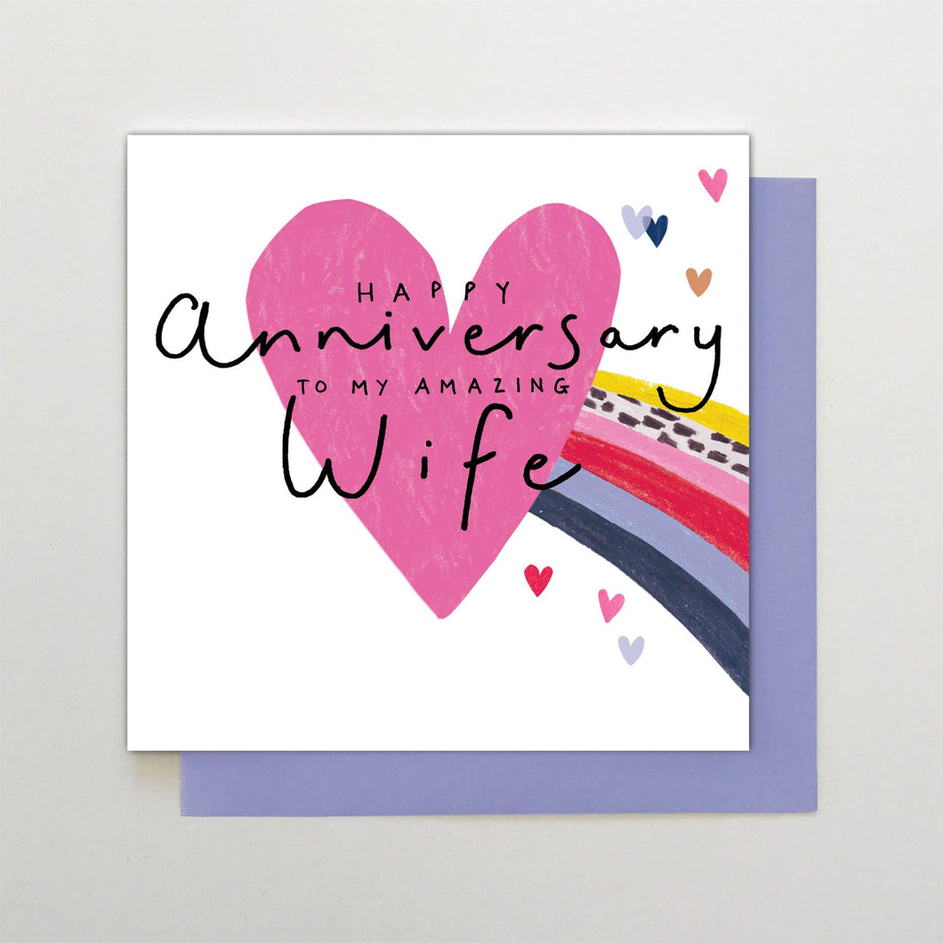 Amazing Wife Anniversary card