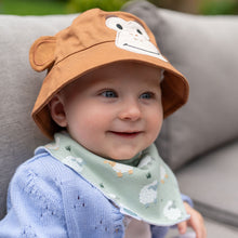 Load image into Gallery viewer, Monkey Face Sun Hat Age 0-12m
