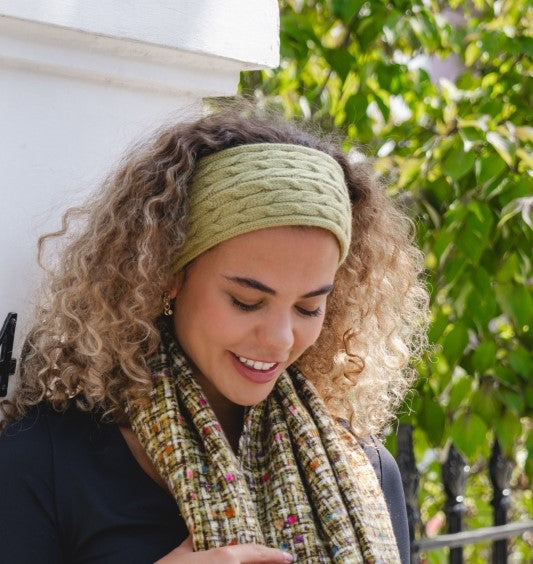 Artichoke Green Knitted Headband