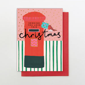 Christmas Card - Christmas postbox