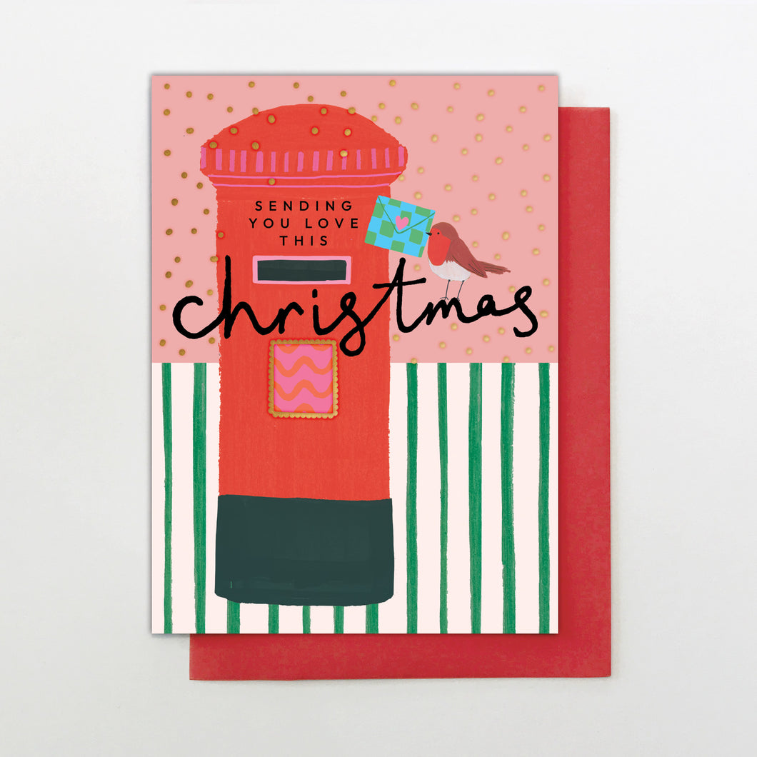 Christmas Card - Christmas postbox