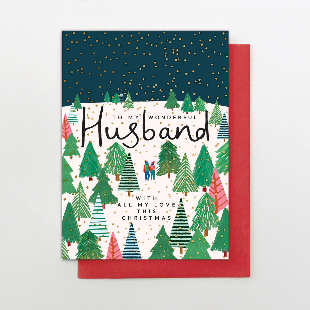 Christmas Card - Husband winter wonderland