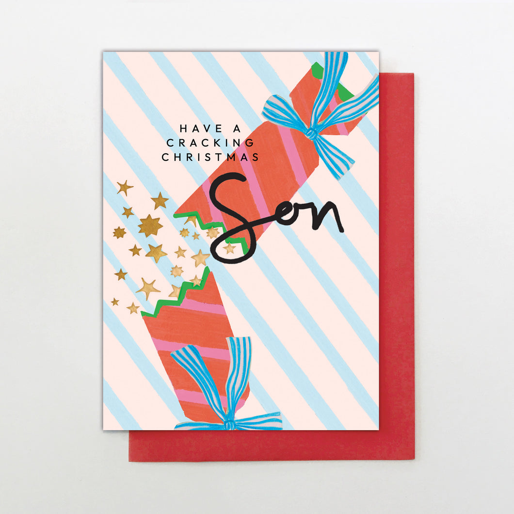Christmas Card - Son Xmas cracker