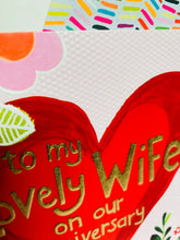 Load image into Gallery viewer, To My Lovely Wife Anniversary card
