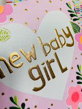 Load image into Gallery viewer, New Baby Girl card
