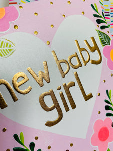 New Baby Girl card