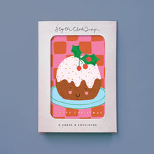 Load image into Gallery viewer, Christmas Card Pack of 8 - Happy Xmas pud
