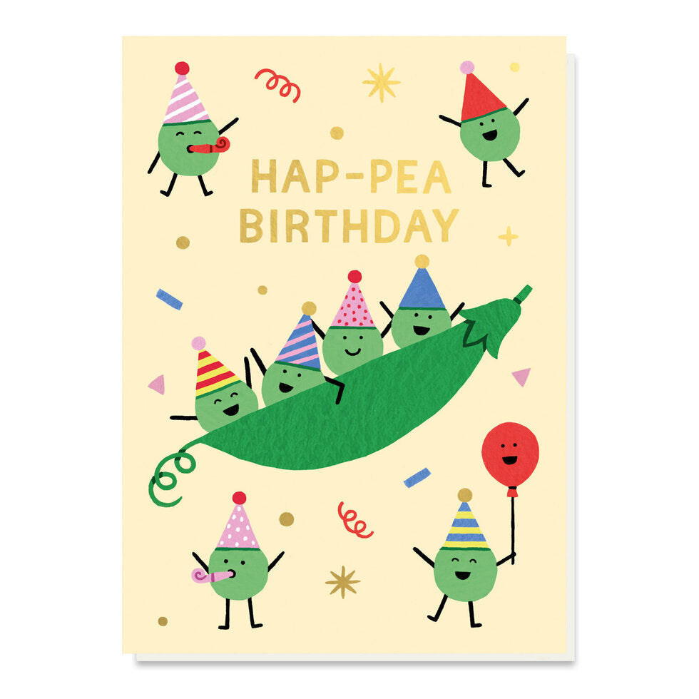Hap-pea Birthday Card