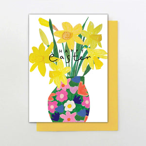Daffodils Happy Easter card
