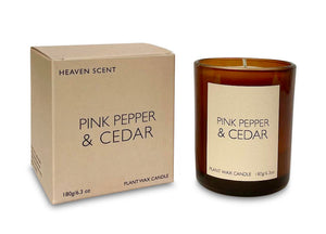 Pink Pepper and Cedar 20cl candle - heritage range