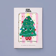Load image into Gallery viewer, Christmas Card 8pk. Merry Christmas Tree
