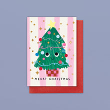 Load image into Gallery viewer, Christmas Card 8pk. Merry Christmas Tree
