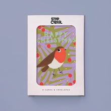 Load image into Gallery viewer, Christmas Card 8pk. Happy Christmas Robin
