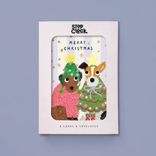Load image into Gallery viewer, Christmas Card 8pk. Merry Christmas Dogs
