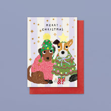 Load image into Gallery viewer, Christmas Card 8pk. Merry Christmas Dogs
