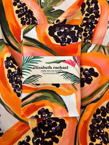 Papaya tea towel