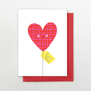 Heart Balloon Valentine card