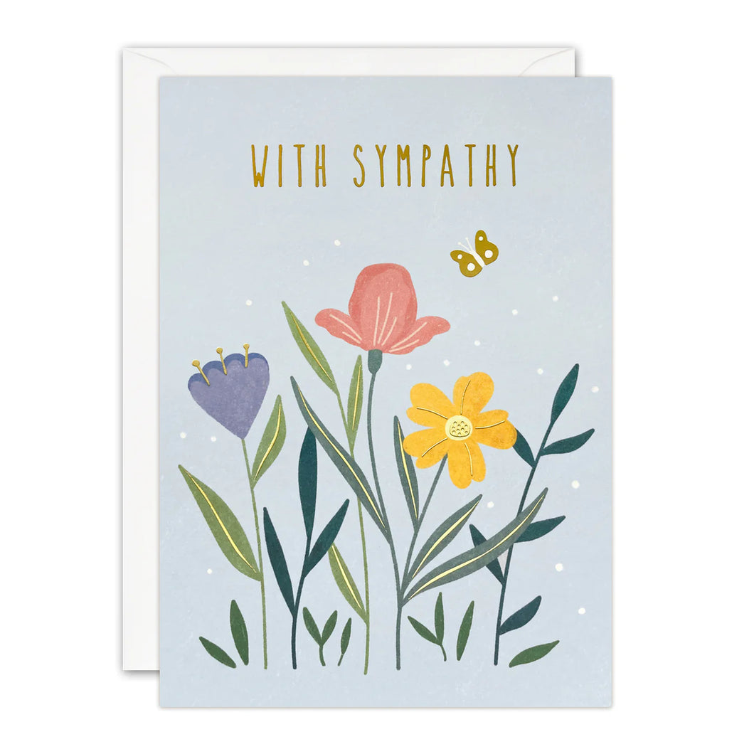 Sunbeam Flowers Sympathy card