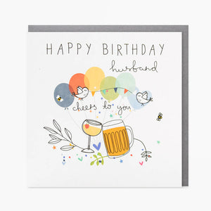Cheers Husband Birthday card