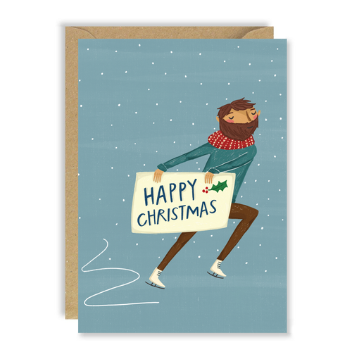 Skating Guy Christmas card