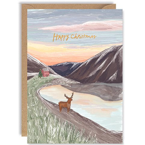 Loch and Stag Christmas card