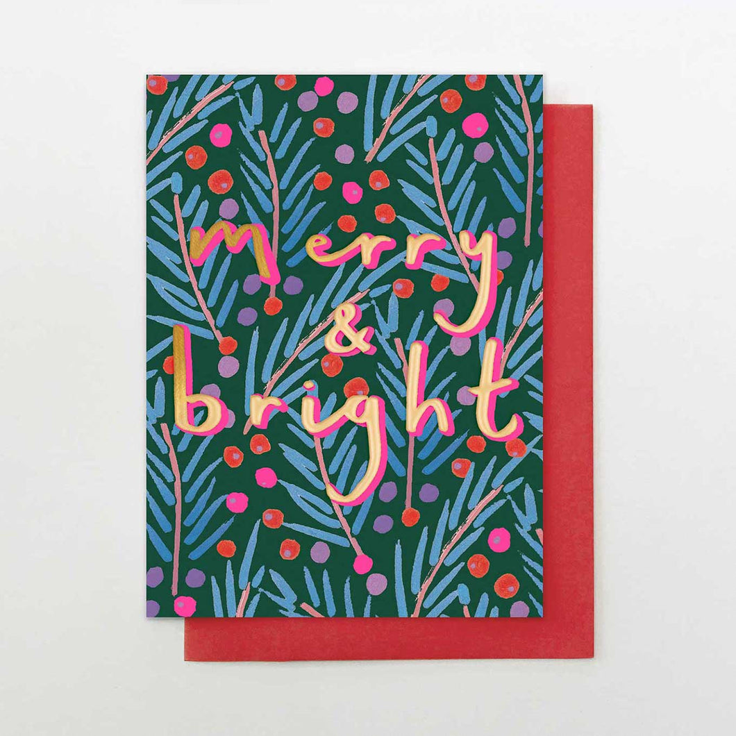 Merry & Bright Christmas card