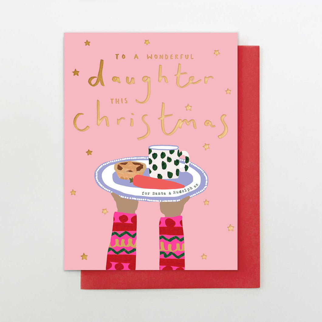 Wonderful Daughter Christmas card