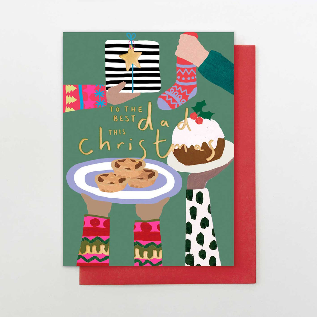 Best Dad Arms Christmas card
