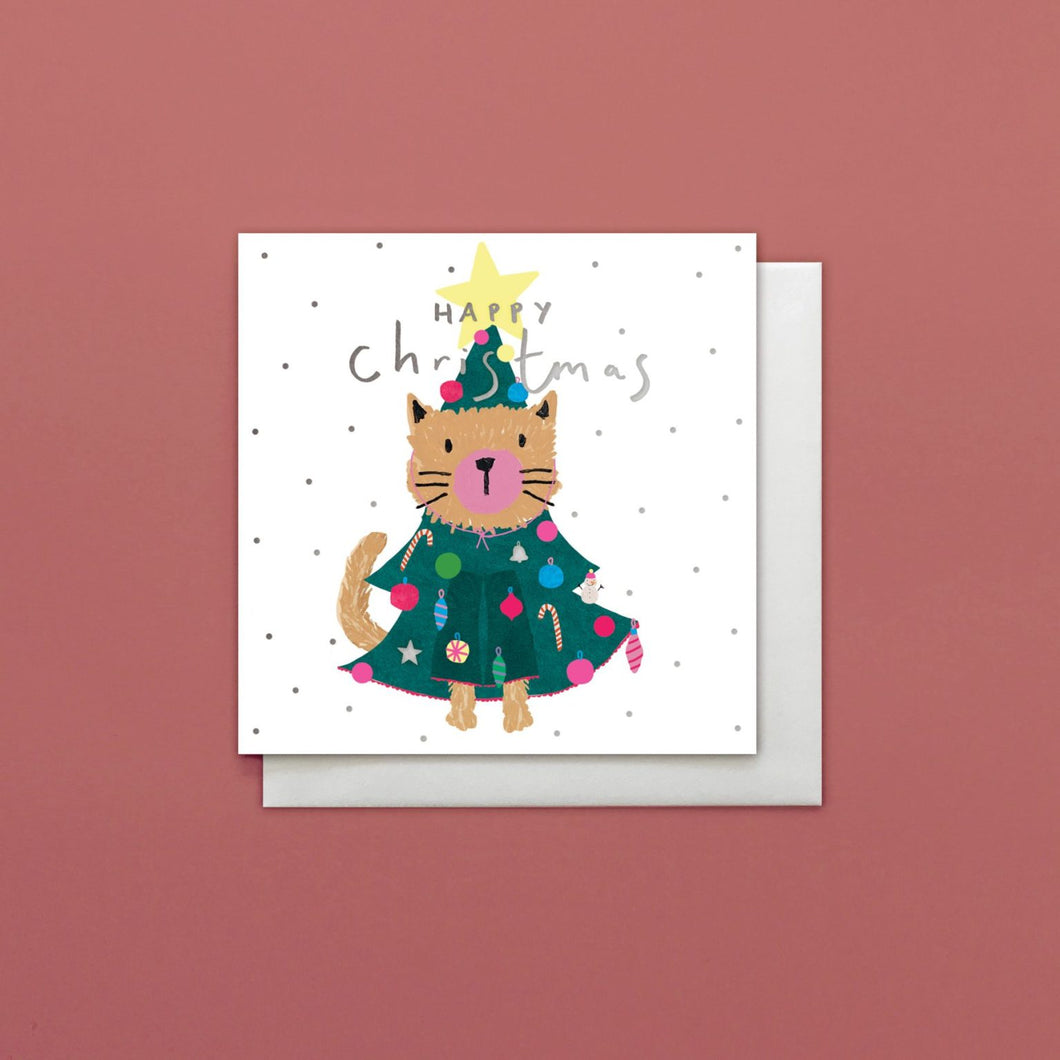 Card Pack of 8 - Happy Christmas Christmas Cat