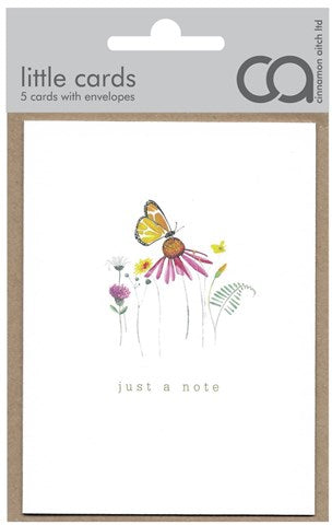 Just a Note Butterfly - Pack of 5 cards
