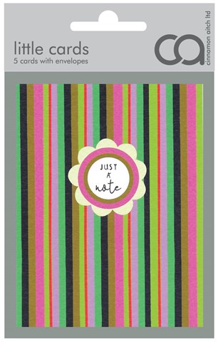 Stripe Just a Note - Pack of 5 card
