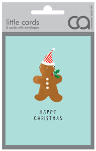 Christmas Card Pack of 5 - Gingerbread Man