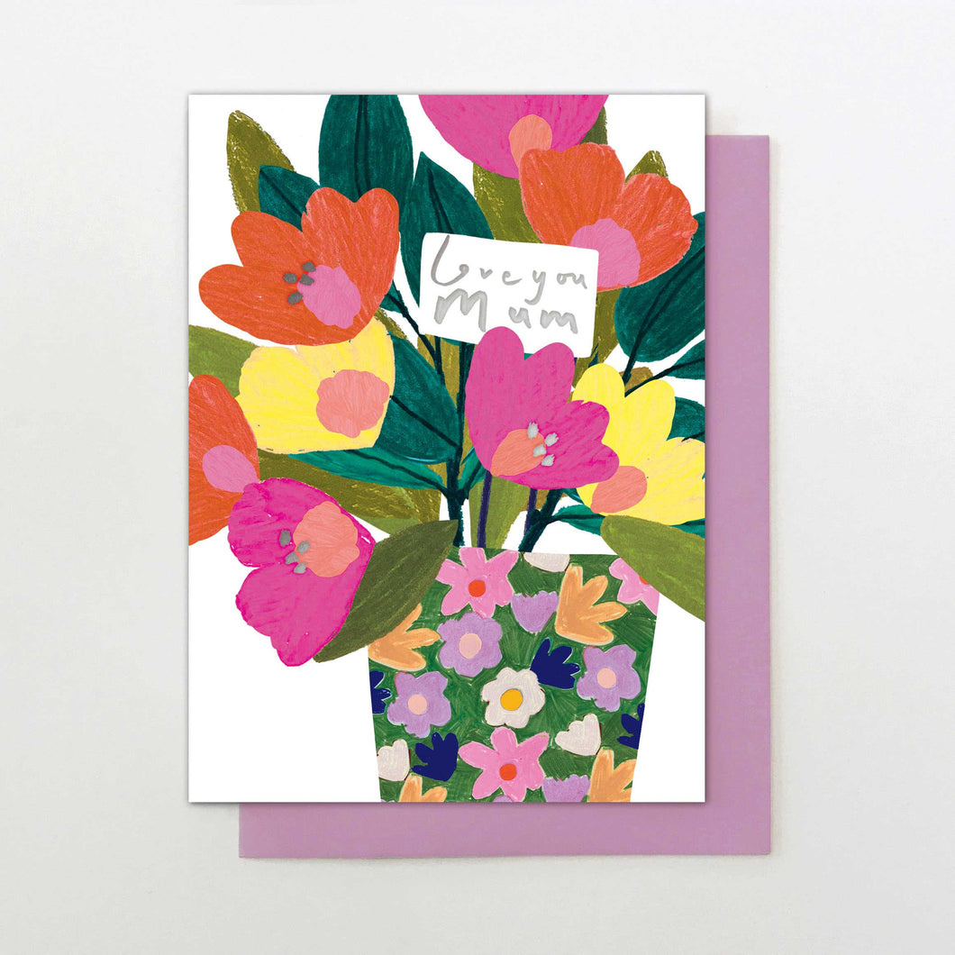 Flower Vase Mother's Day card