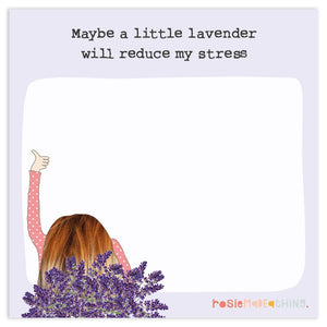 Lavender mini jots notepad