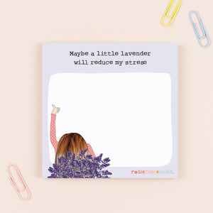 Lavender mini jots notepad