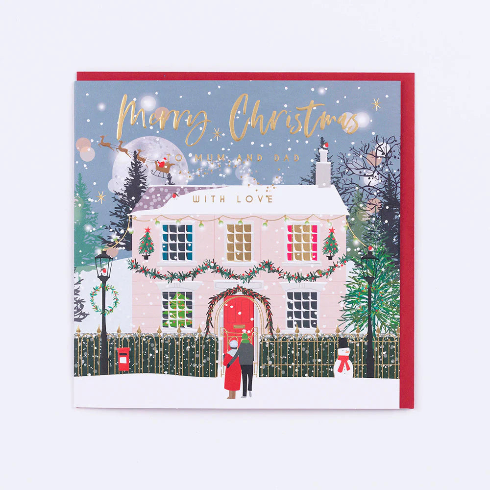 Mum & Dad House Luxury Christmas card