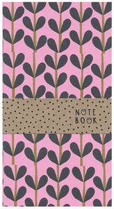 Pink Leaves pocket notebook