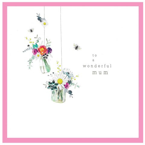 To a Wonderful Mum Flower Jars Card