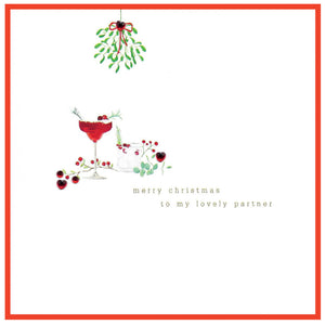 Christmas Card - Merry Christmas to my Lovely Partner