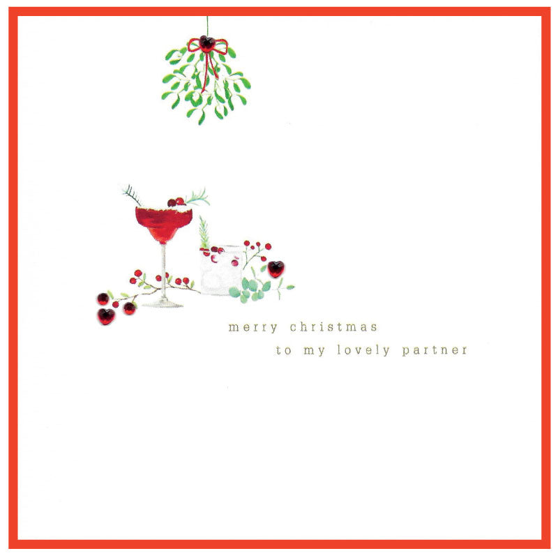 Christmas Card - Merry Christmas to my Lovely Partner
