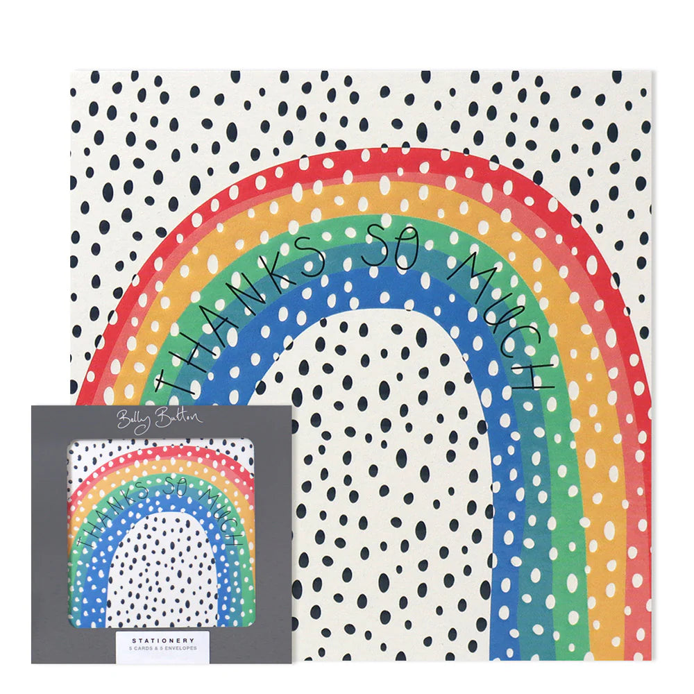 Rainbow Thanks So Much - Pack of 5