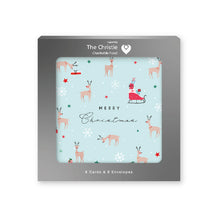 Load image into Gallery viewer, Christmas Card Pack of 8 - Reindeer Icons
