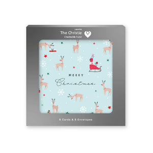 Christmas Card Pack of 8 - Reindeer Icons
