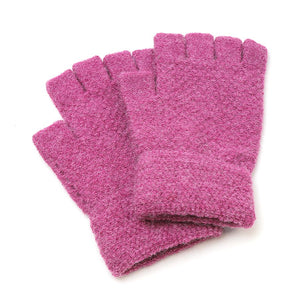 Mauve Pink Fingerless Gloves