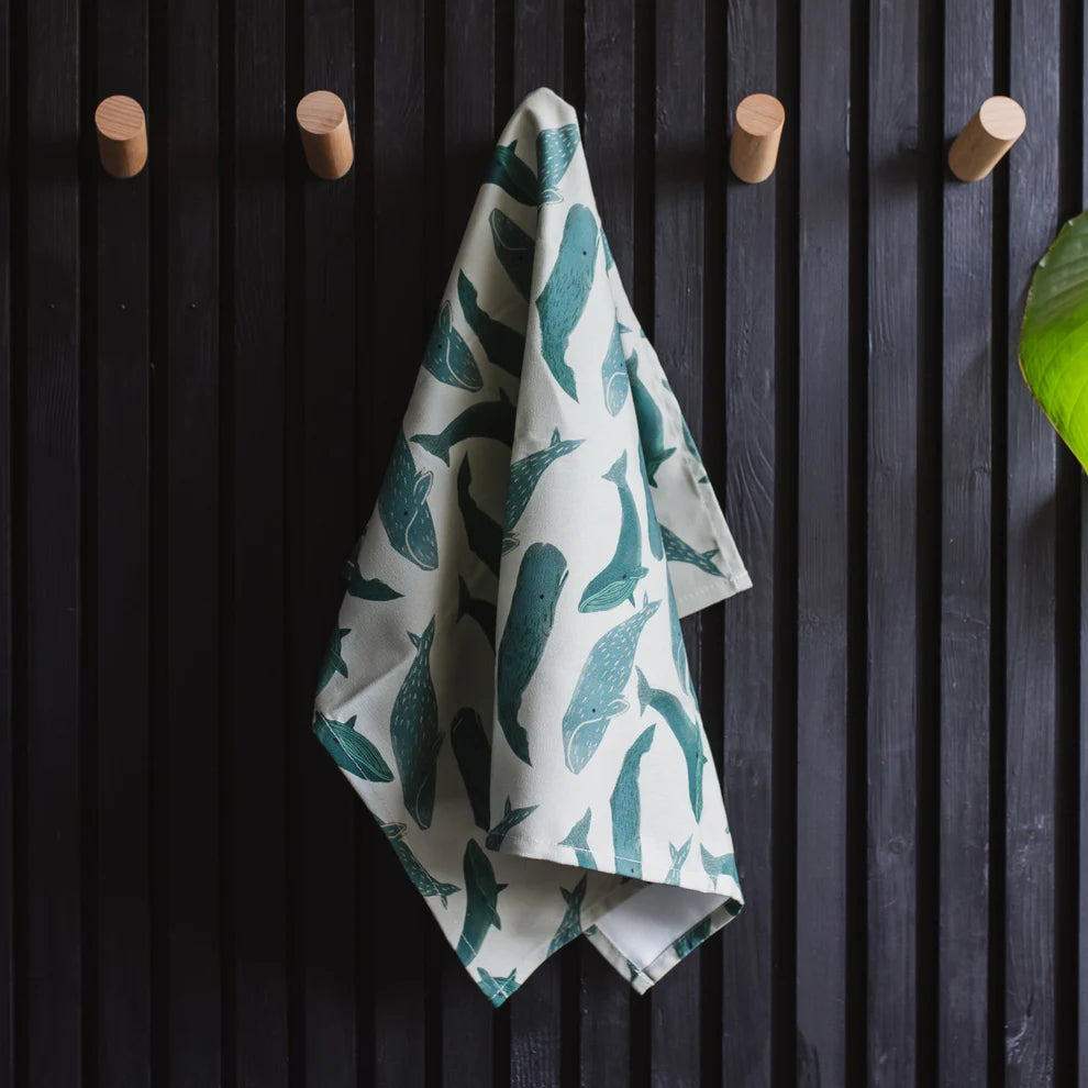 Whale Tea Towel