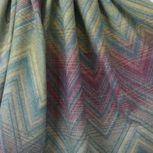 Load image into Gallery viewer, Purple And Green Ombre Chevron Weave Scarf
